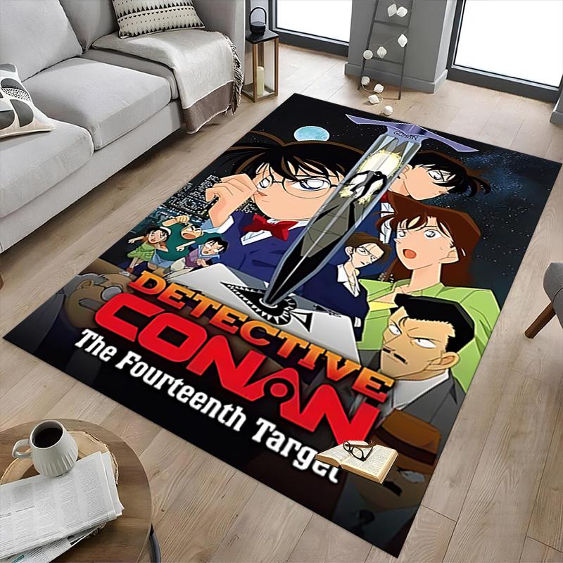 1pc Detective Conan Mystery Carpet for Playroom Bedroom Living Room Sofa Home Decor,kids Game Area Rug Non-slip Floor Mat Y72322
