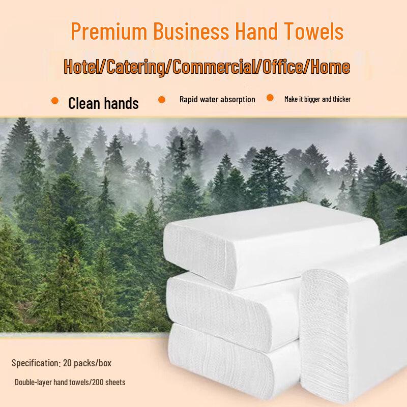 JEBORAY Double-Layer Bathroom Hand Towels