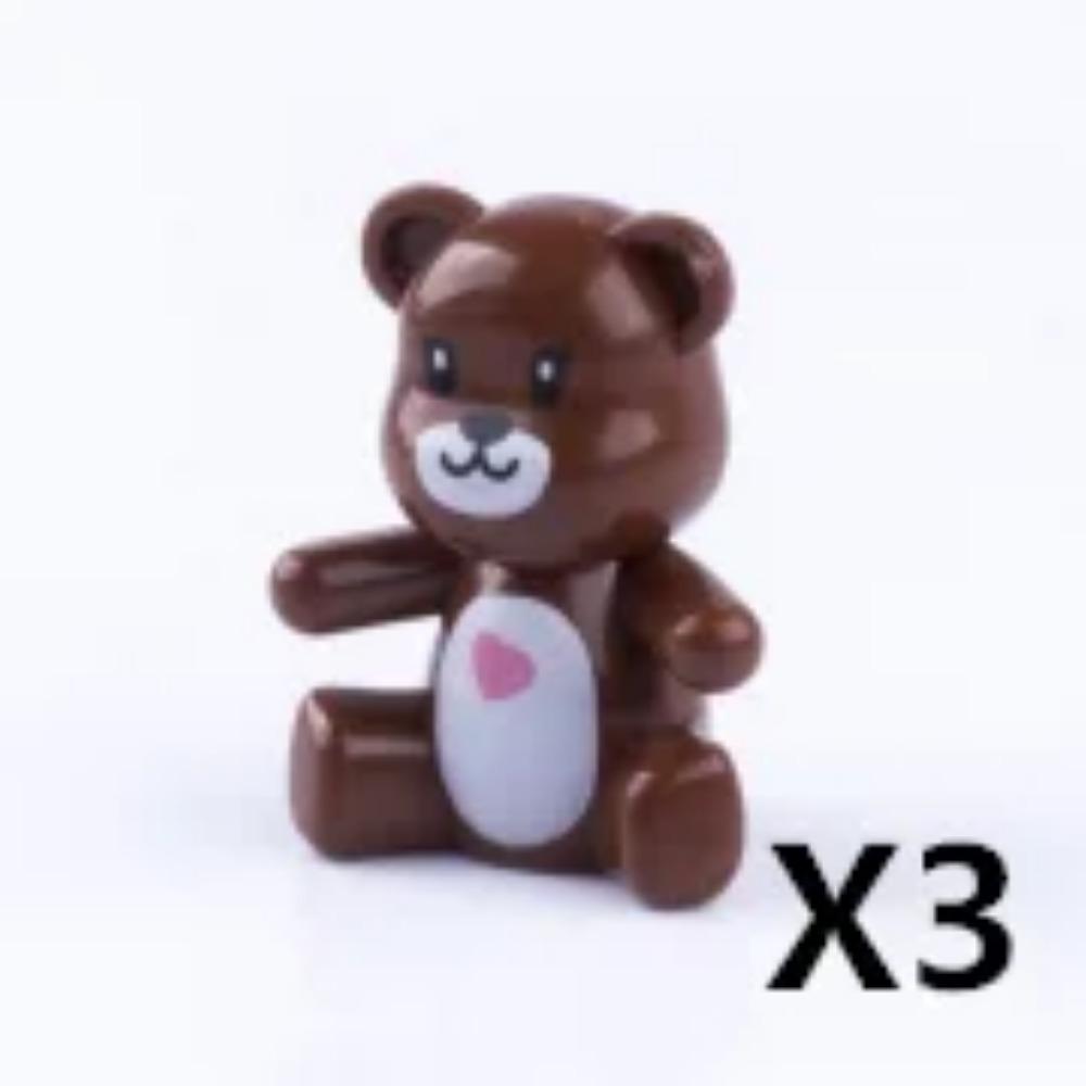 MOC ZOO Farma Zvířat Stavební Kostky Sova Ještěrka Chobotnice Veverka Prase Pes Kuře Kočka Holub Myš Vlk Králík Mini DIY Kostka K060