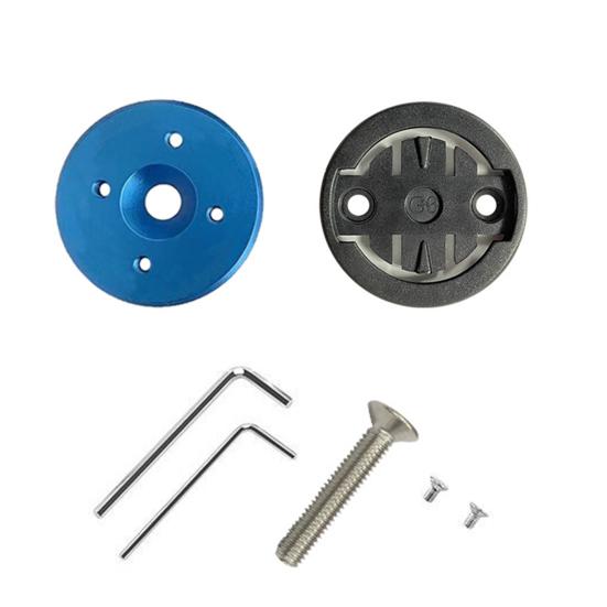 Aluminum Alloy Bike Computer Mount Lightweight Universal MTB Mountain Road Bike 28.6mm Top Cap Computer Holder Base Bike Accessories