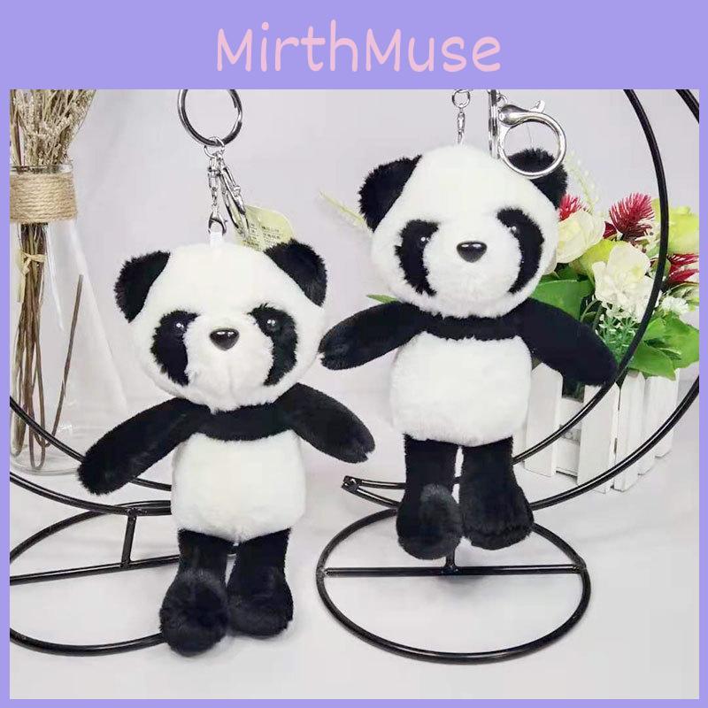 Delightful Panda Stuffed Toy Keychain Ultra Soft 18cm Creative Backpack Accessory