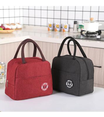 New Japanese Solid Color Versatile Cation Fresh-keeping Ice Bag Bento Thermal Insulation Bag Student Lunch Box Bag Portable Ther