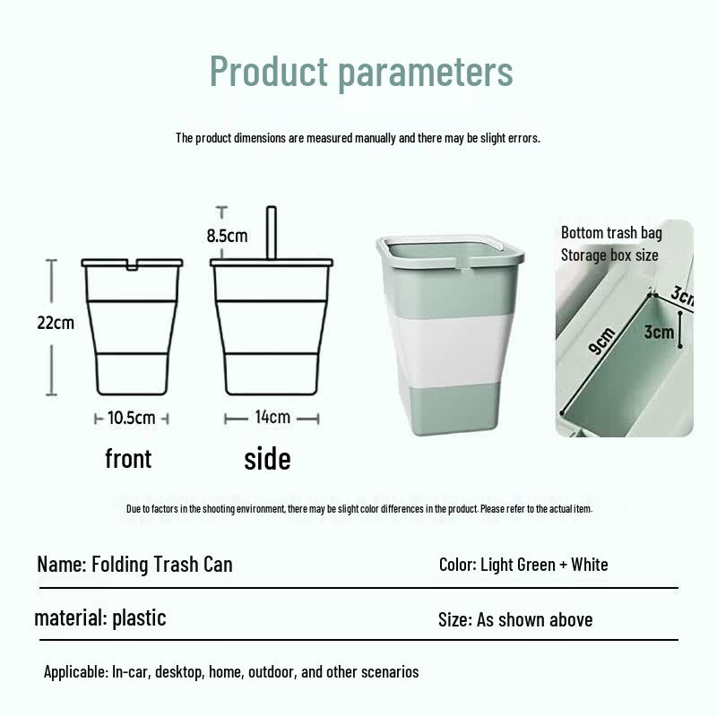 Portable Car Foldable Bucket
