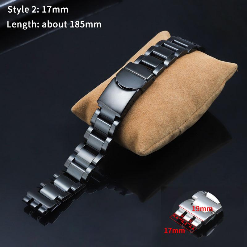 17 19 20 21 23mm cinturino solido in acciaio inossidabile per orologi Swatch YCS YAS YGS IRONY YGS749 Braccialetto da polso di ricambio da uomo