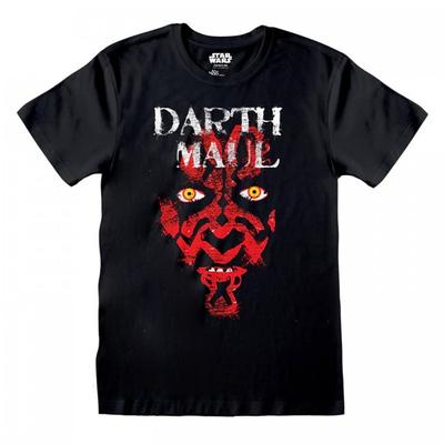 STAR WARS Unisex Adult Darth Maul Face T-Shirt