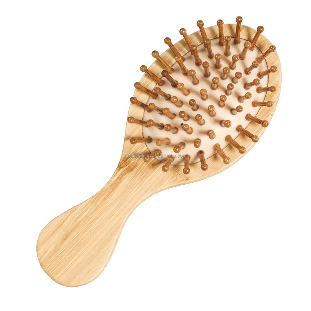 Beech Wooden Paddle Detangler Wood Bristle Hairbrush for Long Fine Dry Wet Hair