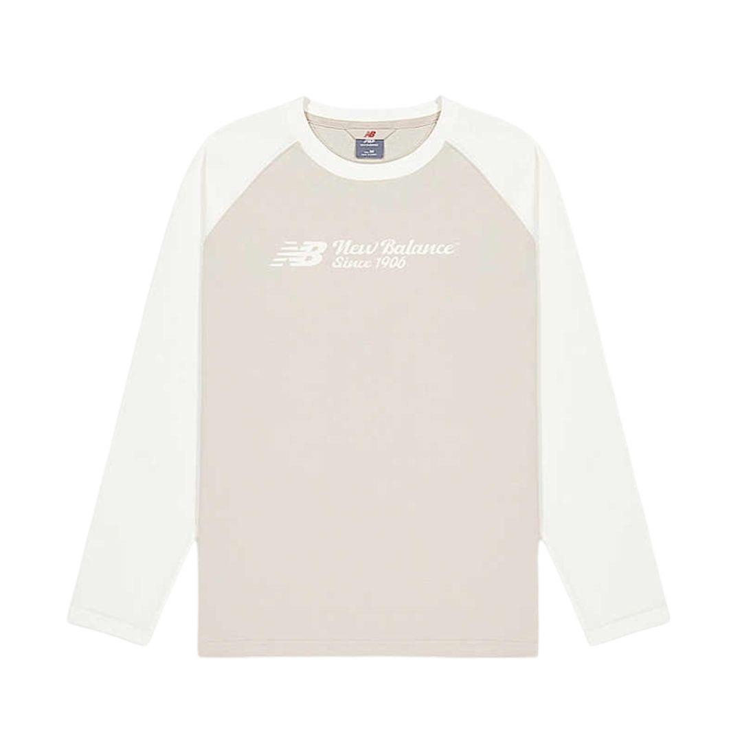 

New Balance T Shirts Men s Khaki Crew Neck Moderate NDF31011-BEI XL