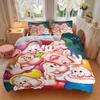 3pcs Seven Dwarfs Bedding Set 1 Soft Quilt Cover + 2 Pillowcases, Machine Washable Suitable for All SeasonsS084