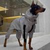 Chaquetas de Invierno para Perros Grandes, Cortavientos Cálidos para Cachorros de Raza Grande - Conjuntos Impermeables Cuello Engrosado 6XL con Cordón Ajustable,