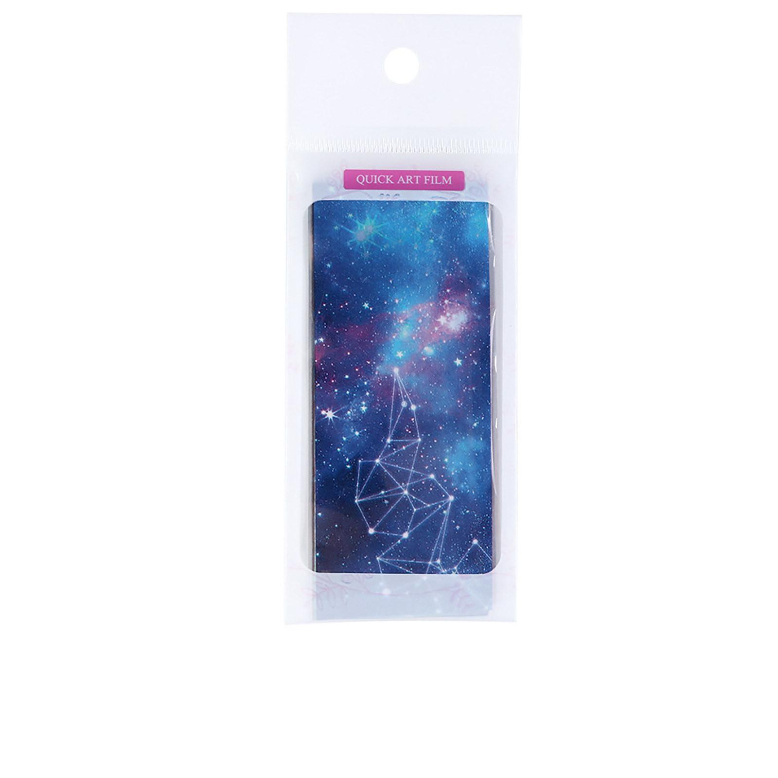 

(SU)1 секундная наклейка 10 шт./компл. Galaxy Nail Sky Paper 20*4 см наклейка для ногтей