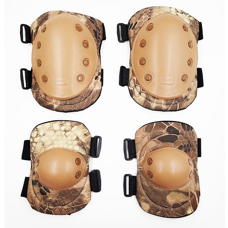 Adult Camo Tactical KneePad Elbow Pads CS Training Cycling Protector Army Airsoft Outdoor Sports Protective Kneepad Safety Gear