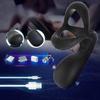 Men's Prostate Massager with Silicone Vibration and Three-Ring Design