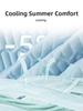 Summer Latex Cool Mat Ice Silk Bedding Single Student Dormitory Bed Sheet Cooling Sensation Mattress Cover Folding Style