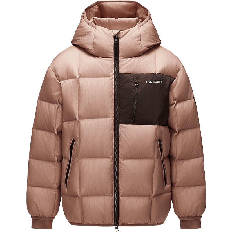 Tanboer Unisex Kids' Short Hooded Puffer Down Jacket 5360279A