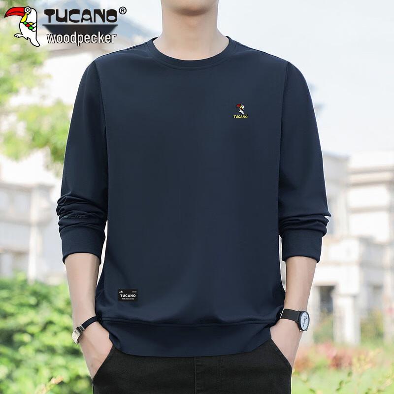Tucano Men's Casual Long Sleeve Round Neck Sweatshirt