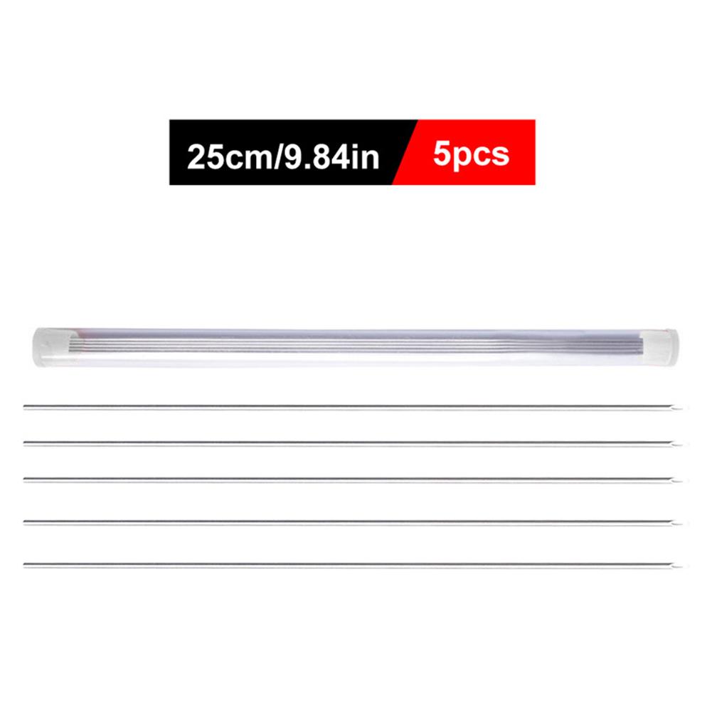 5Pcs Earthworm Hooking Needle Worm Baiting Needle Stainless Steel Worm Fishing Needle Fishing Baiting Tool Fishing Accessories