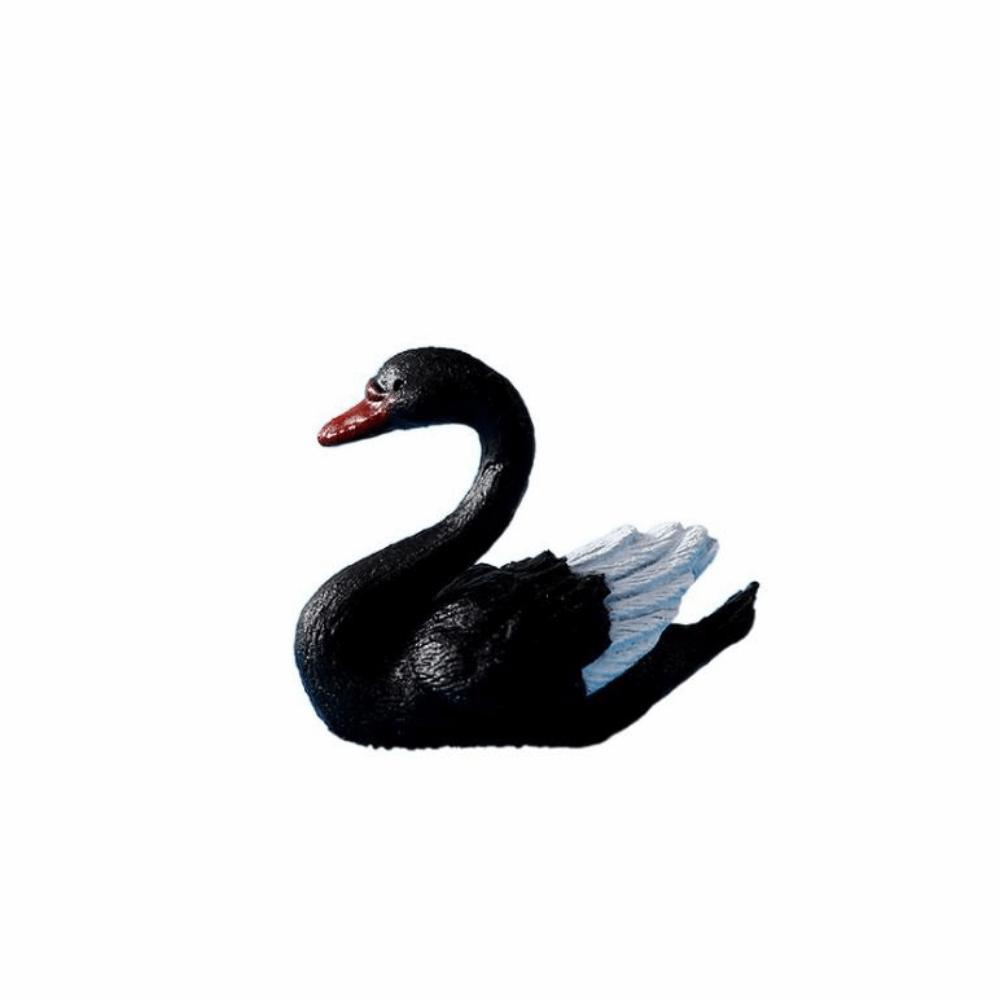 Cute Swan Miniatures Animal Lover Swan Ornaments Cartoon Goose Model  Decor Accessories