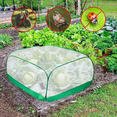 Nätväxtskydd för upphöjd bädd Fågel Kyckling Djurbarriär Täckning Trädgårdstillbehör Återanvändbart