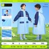 Children's Raincoat Boys Primary School Students Kindergarten School Special Anti-Riot Poncho Boys New Portable with Schoolbag