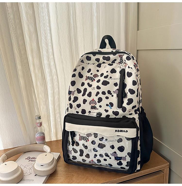 Schoolbag New High-value Japanese Fresh and Sweet Cute Puppy Backpack Junior High School Students Lightweight Large-capacity Backpack