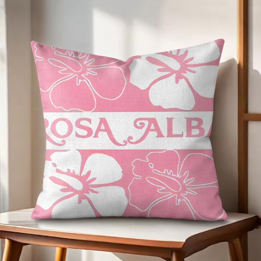 Fashion AALBA RROSA Cushion Cover Natural Linen Organic Fabric DoubleSided Printing Couch Pillow Covers Home Decor