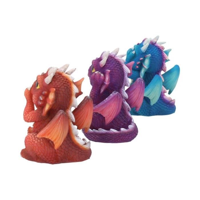Statuette Fantaisie - NEMESIS NOW - Trois Dragons de la Sagesse - Résine - 8.5cm - Intérieur