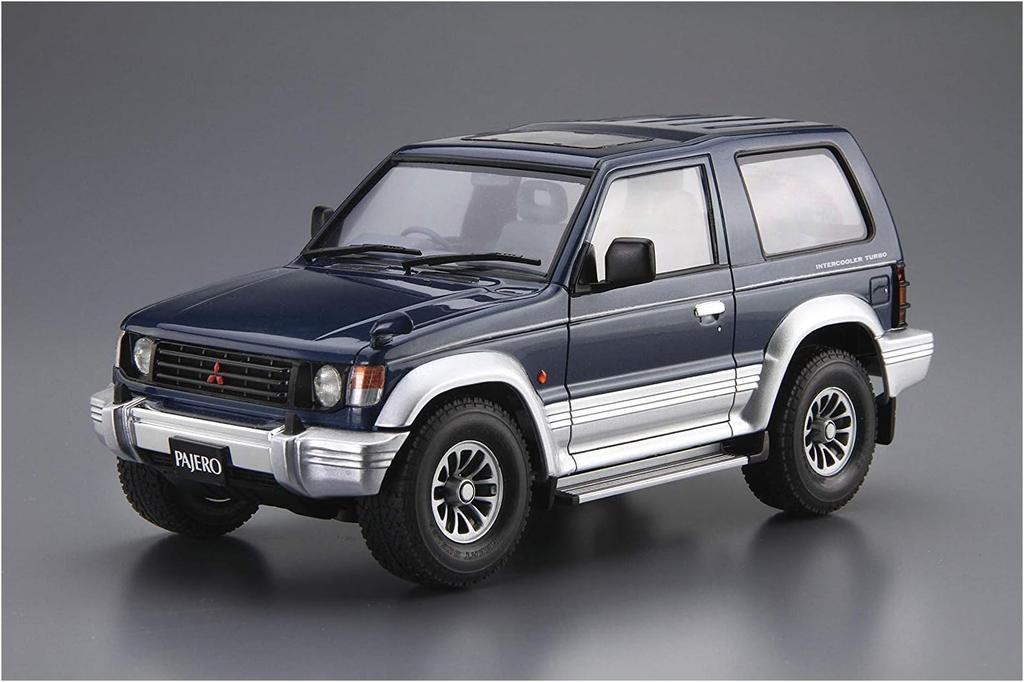 Aoshima Bunka Kyozai The Model Car 103 Mitsubishi V24WG Pajero Tetto Metallico Wide Kit Modello in Plastica S.p.A.. (AOSHIMA) No. 1/24 XR-II '91
