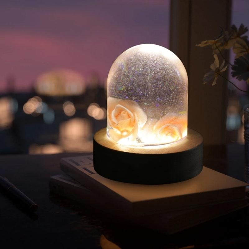 Semi-cylindrical Silicone Mold Epoxy Casting Mold 3d Seamless Mold for Flower Preservation Craft Art Making Home Decor