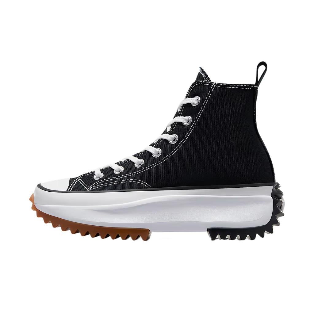 Converse Run Star Hike Platform Comfortable Fashion Versatile Simple High-Top Casual Shoes Unisex sneaker Black 166800C-001