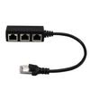 RJ45 1 Male to 3 Female LAN Ethernet Network Splitter Adapter Cable for Cat5, Cat5e, Cat6, Cat7 Durable