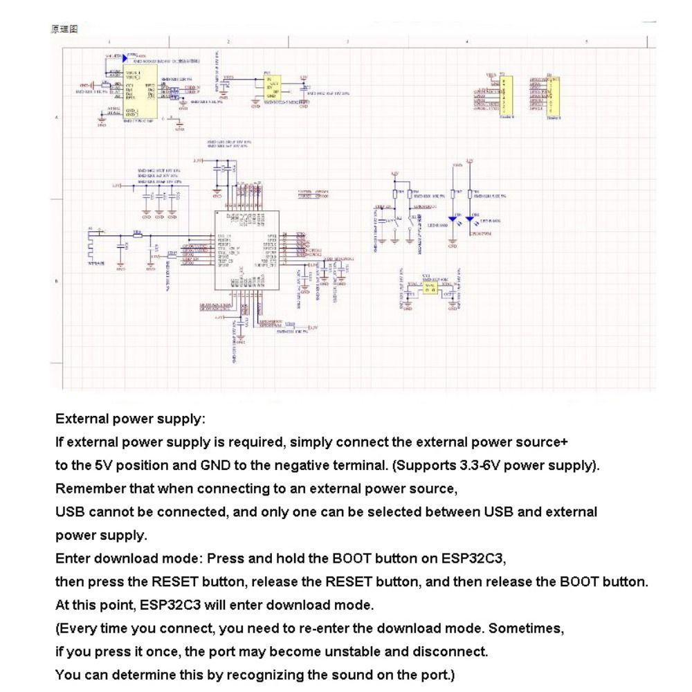 Black ESP32-C3 Development Board Ultra-low Power WiFi Bluetooth For Arduino