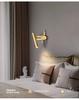 Bedroom Bedside Wall Lamp Is Luxurious and Minimalist. Designer's Art Bronze Wall Lamp