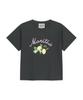 Malittepeulangsowajeobeo W Lemon Graphic Slim Crop Tee Charcoal