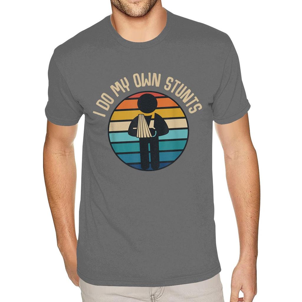 I Do My Own Stunts Get Well Gifts Funny Injury Han Fashionable T Shirts Plus Size Boys Online Photo T Shirts