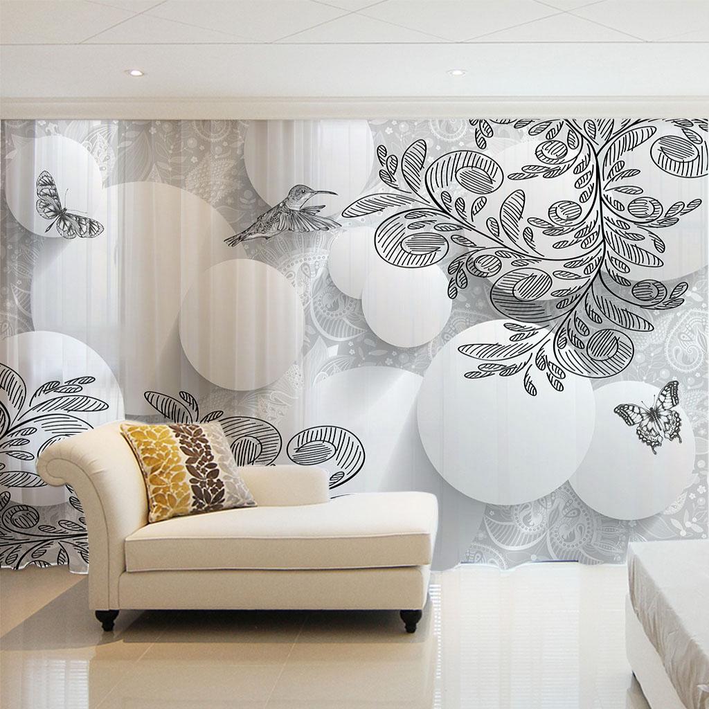 Colorful Butterfly Flower Elegant Plant Girl Window Curtains Blinds For Living Room Bedroom Bathroom Kicthen Door Home Decor2Pcs