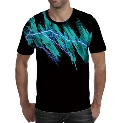 Adult Plus Size Trendy New Naruto Digital Print 3D Youth Popular T-shirt Round Neck Men