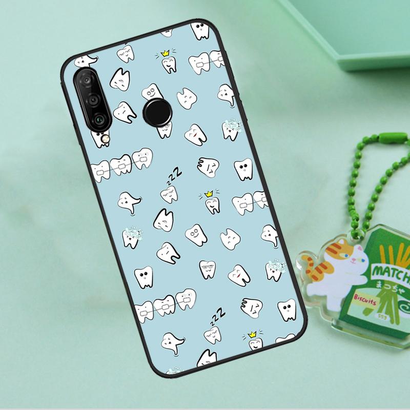 Dentist Dental Tooth For Huawei Nova Y90 Y70 Y60 Y61 Y91 Y72 9 10 SE 12i 12s 11i 5T P60 Pro P20 P30 P40 Lite Case