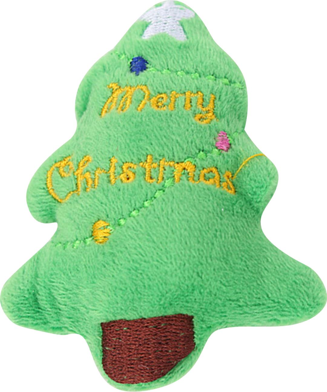

Pet Plush Interactive Playset, Plush Toys Include Christmas Trees, Snowmen, Penguins, Suitable For Pet Teeth Grinding And Interactive Play One Size