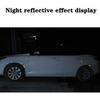 4Pcs Carbon Fiber Door Edge Protectors, Reflective PVC Car Side Door Protection Strips, Scratch-Resistant Universal Decorative Stickers
