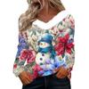 Pikkade varrukatega särgid naistele Armsad topid Jõulutrükised T-särgid Pluusid Suures suuruses vabaaja topid Pullover