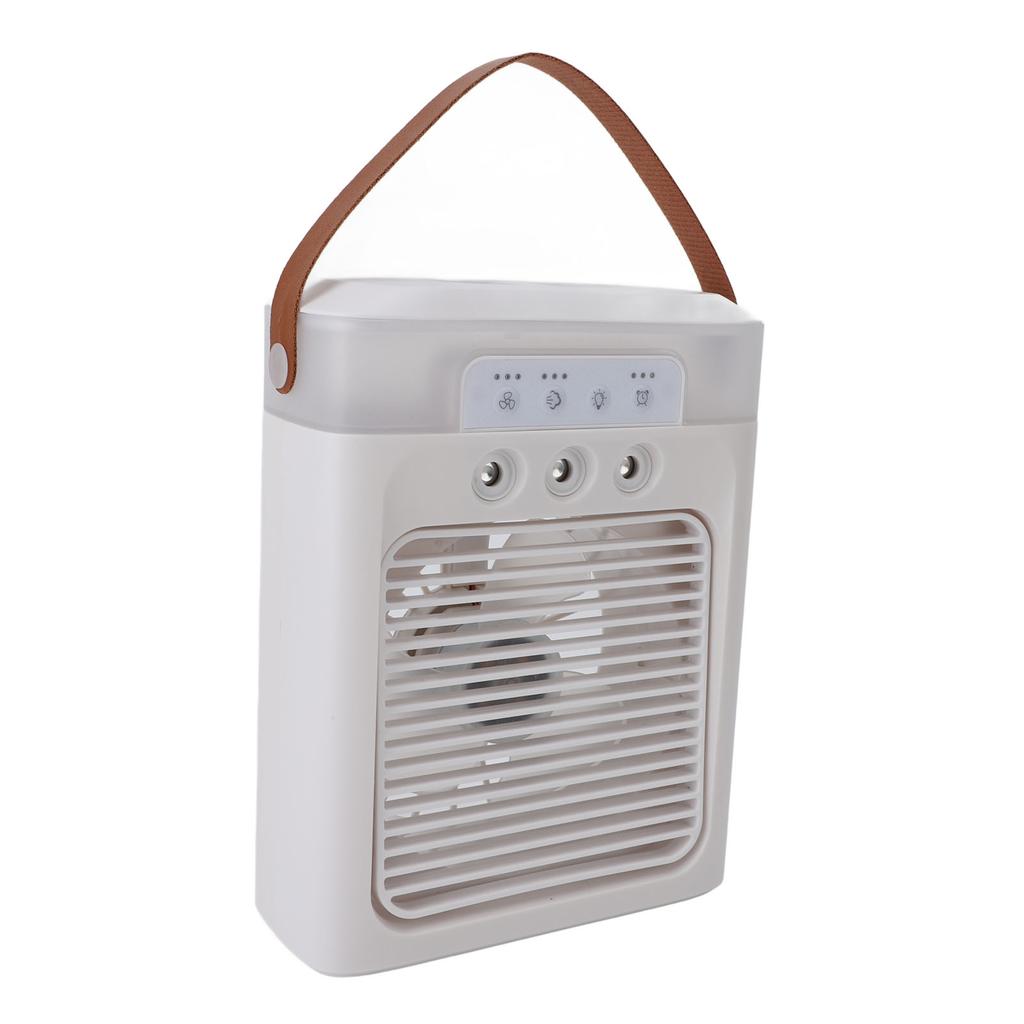 Tragbarer Vernebelungsventilator 400ml Wassertank USB Schreibtisch ätherisches Öl Aromatherapie Luftkühlventilator für Büro Schlafzimmer Weiß