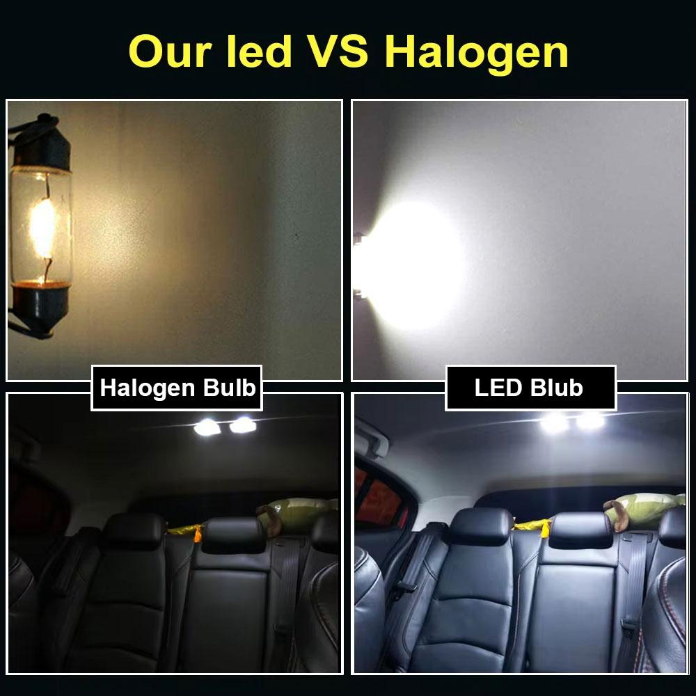 4/10 PCS C5W Festoon 31mm 36mm 39mm 41mm LED Bulbs COB 12V 6000K White Car Interior Dome Maps Reading Trunk License Plate Lights Dome Lights 6