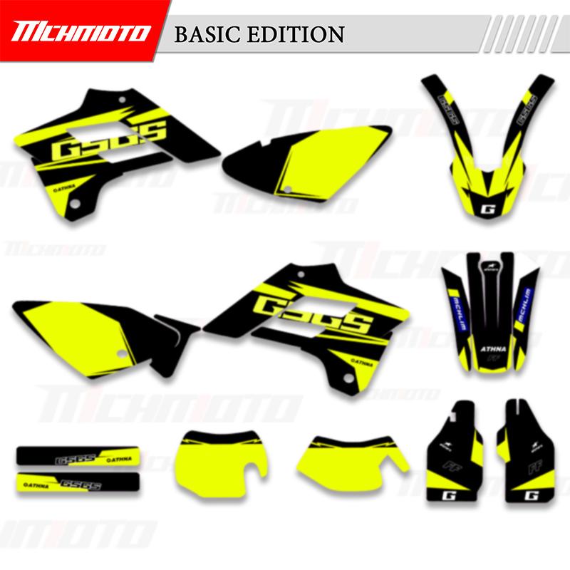 MCHMFG For GasGas EC 125 250 300 450 2003 2004 2005 2006 Full Set Graphics Decals Stickers Kits Motorcycle Background