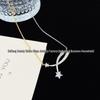 Seiko Xiangjia Two-Tone Comet Necklace: Women's Crossover Star Design, High-End Clavicle Chain