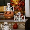 Decorazione scheletro da giardino per Halloween: Decorazione realistica a mezzo busto di teschio per esposizione da giardino a tema horror