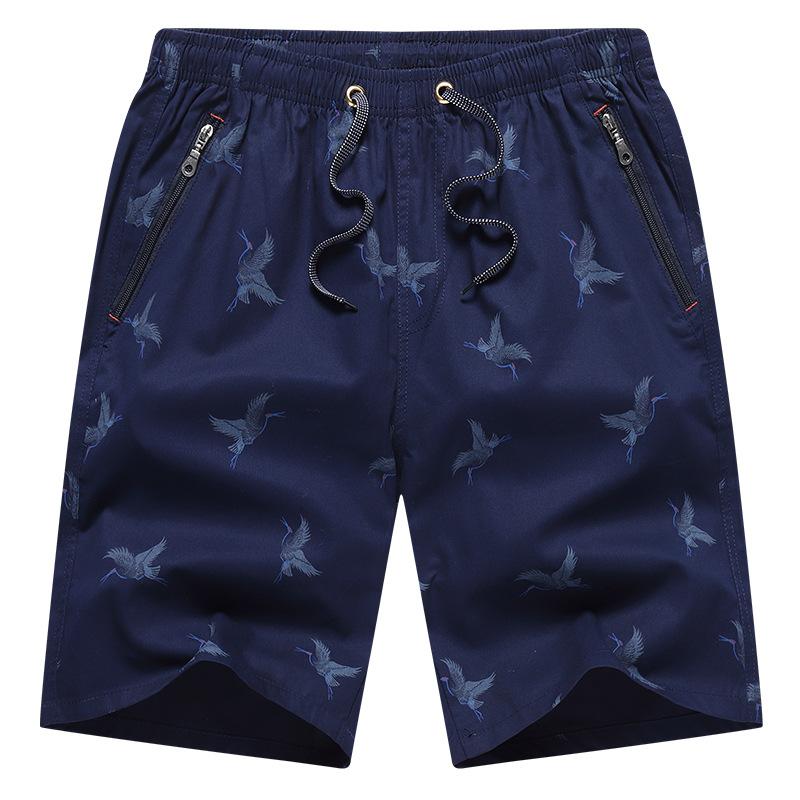 Summer Short Pant Men 'S Five -Point Pant Thin Beach Pants Loose Casual Cotton Pant 