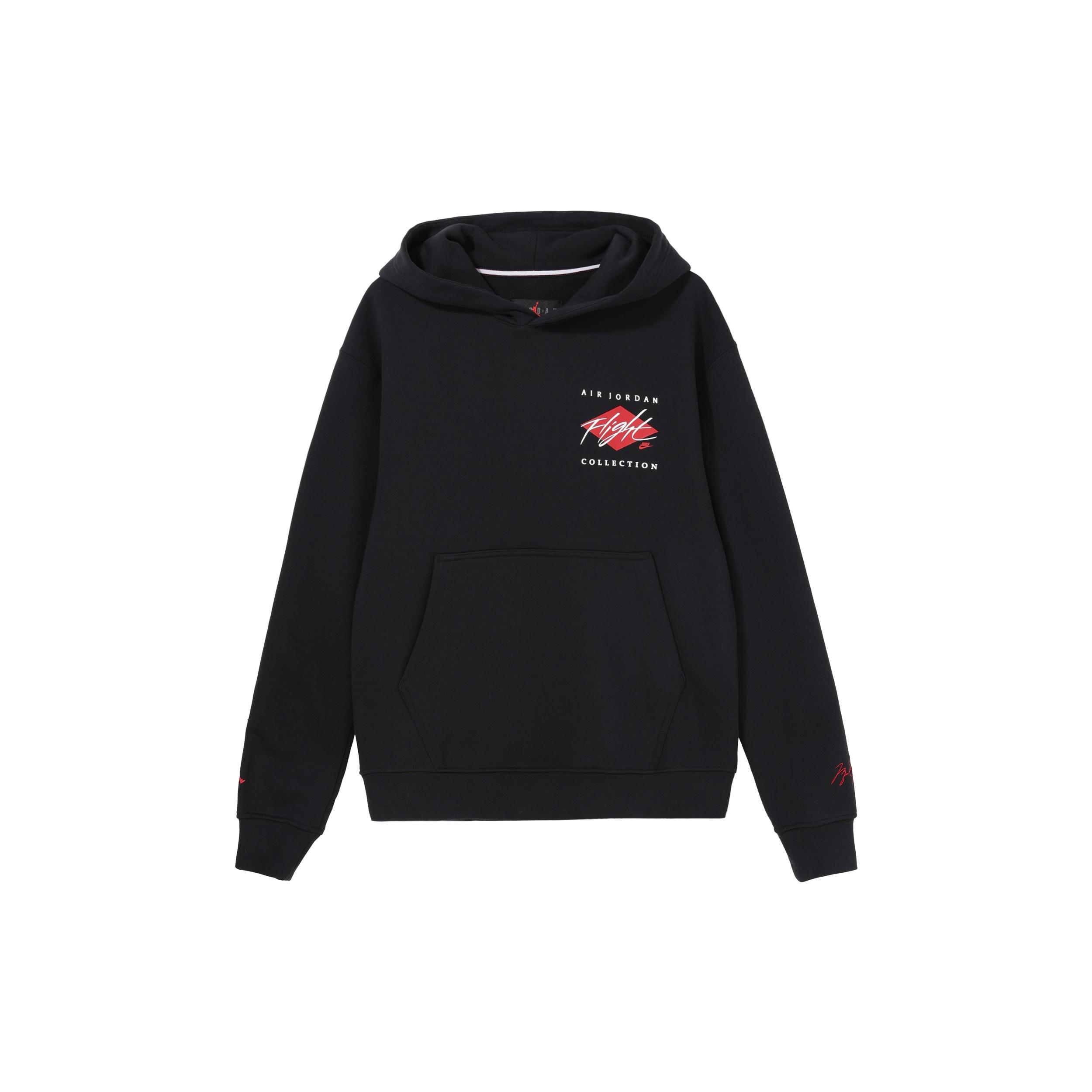 Air Jordan Flight Logo Hoodie Black Red Men s DH9020-010 XXXL