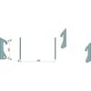 Bucket Frame Mounting Hooks ST52 30 Fi 50 for Liebherr L506 Set 755229