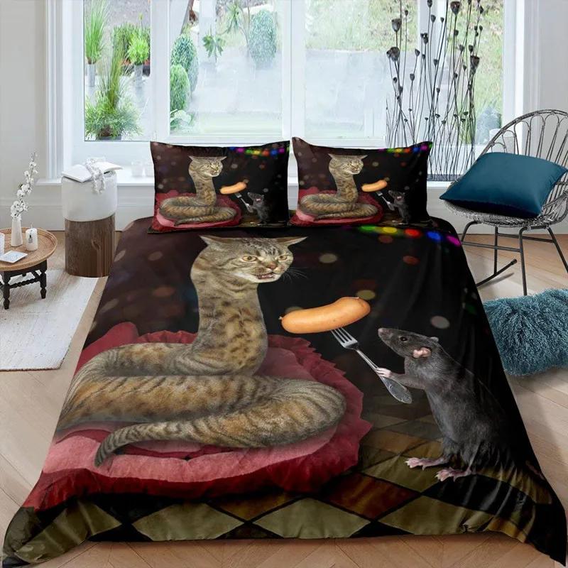 Comforter Snake Bedding Set Reptile Wild Animal Comforter Queen Size For Kids Adults Bedroom Room Decor