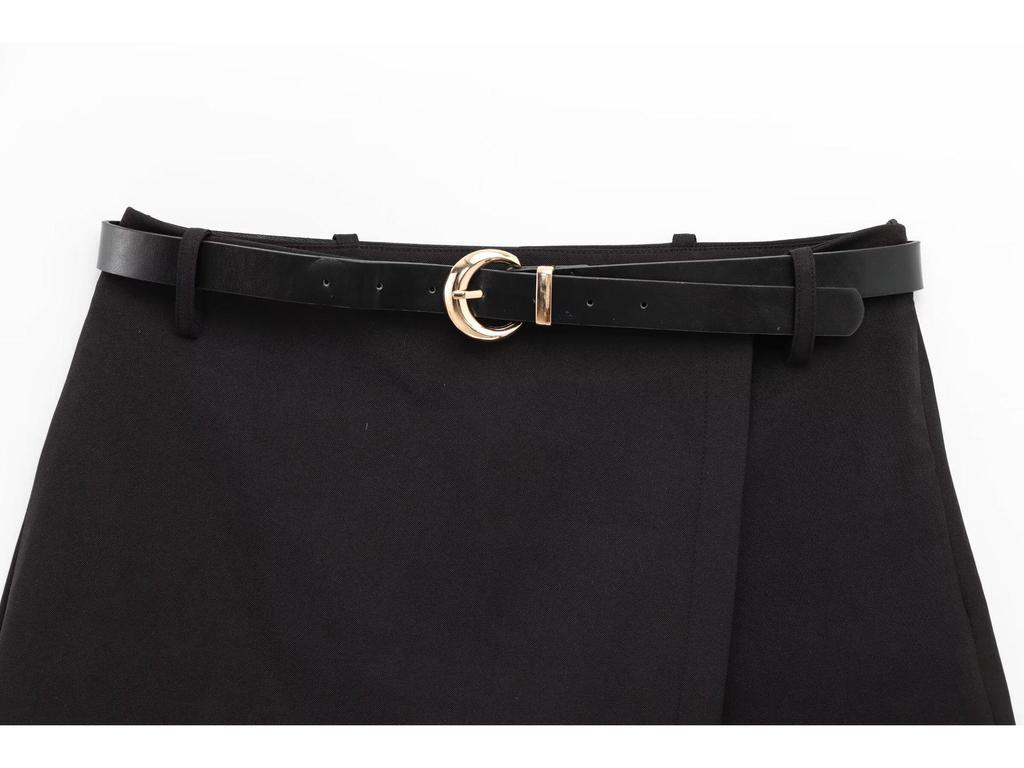 Belted Asymmetrical Double-Breasted High Waist Slimming Shorts - Spring/Summer 2025 Collection